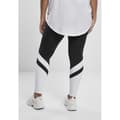 Miniatyrbild 3 av 4: Damleggings - Urban Classics - Arrow High Waist - Svart/Vit - Stora storlekar