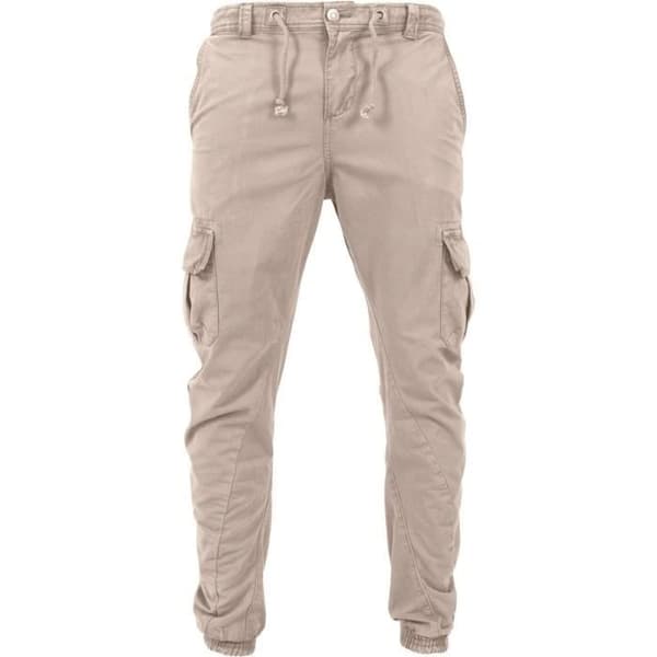 Cargo joggingsbyxor - Urban Classics - Sandbeige - 100% bomull - För män - Vuxen