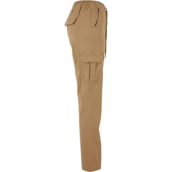 Cargo-byxor - Urban Classics - Twill - Hög midja - Beige - Bekväm och trendig