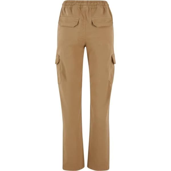 Cargo-byxor - Urban Classics - Twill - Hög midja - Beige - Bekväm och trendig