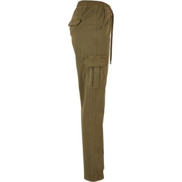 Cargobyxa dam - Urban Classics - Twill - Hög midja - Olivgrön - Bekväm och trendig