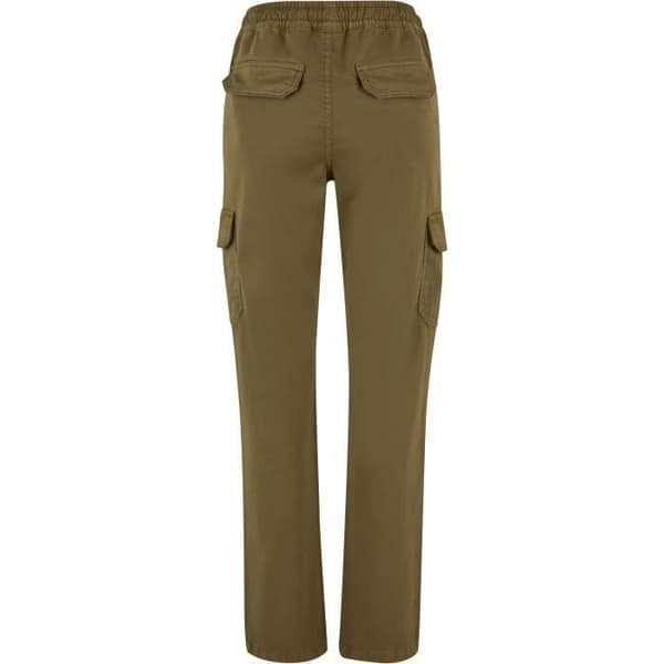 Cargobyxa dam - Urban Classics - Twill - Hög midja - Olivgrön - Bekväm och trendig