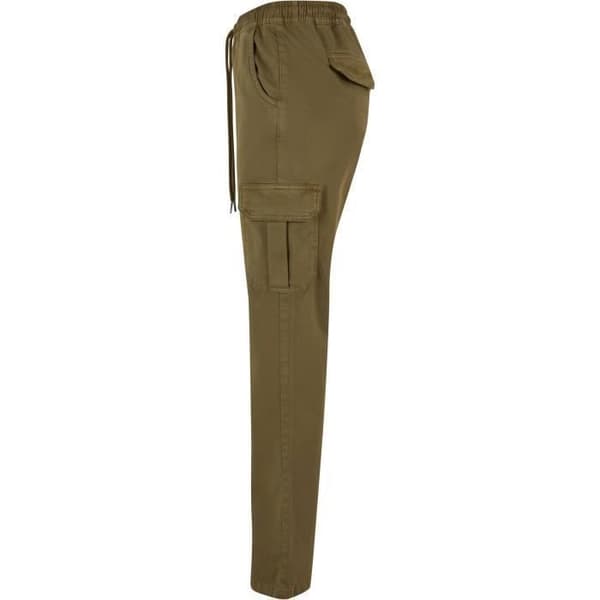 Cargobyxa dam - Urban Classics - Twill - Hög midja - Olivgrön - Bekväm och trendig