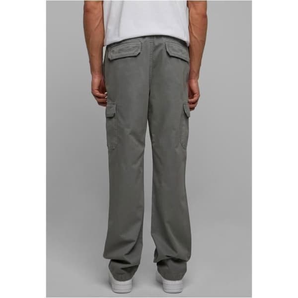 Cargo byxor - Urban Classics - Mörk grå - 100% bomull - Elastisk midja - Cargo fickor