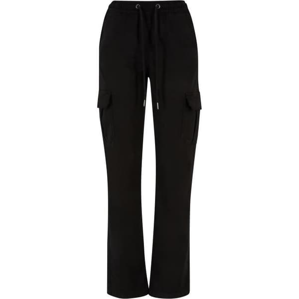 Cargo byxor dam - Urban Classics - Twill - Hög midja - Svart - Bekväm och trendig
