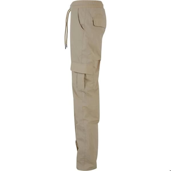 Cargo byxor för kvinnor - Urban Classics - Kräm - 100% polyester - Bekväm - Cargo fickor
