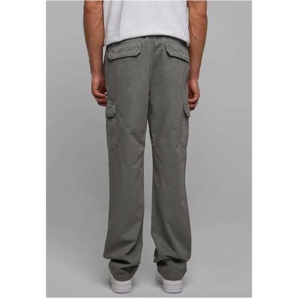 Cargo byxor - Urban Classics - Herr - Mörkgrå - 100% bomull - Elastisk midja