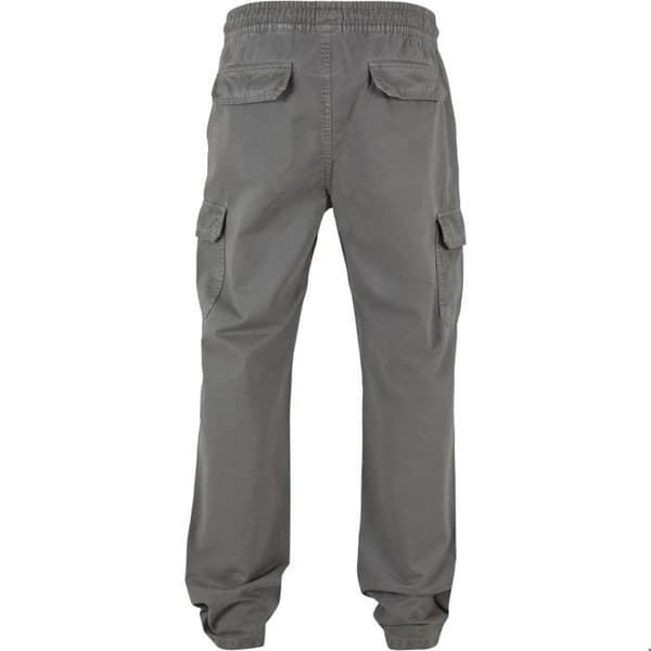 Cargo byxor - Urban Classics - Herr - Mörkgrå - 100% bomull - Elastisk midja