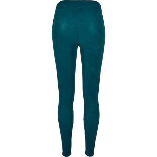 Urban Classics GT Tvättade skinnbyxor för kvinnor - Blågrön - 2XL