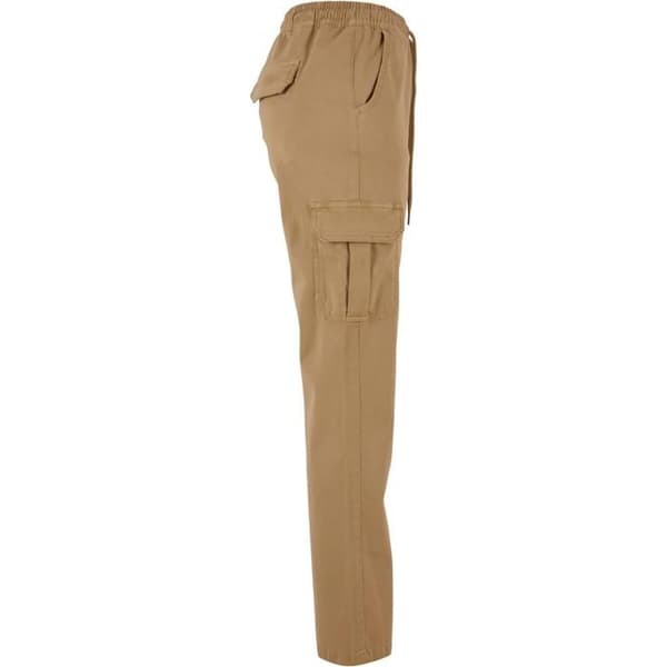 Cargo-byxor - Urban Classics - Twill - Hög midja - Beige - Bekväm och trendig