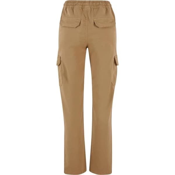 Cargo-byxor - Urban Classics - Twill - Hög midja - Beige - Bekväm och trendig