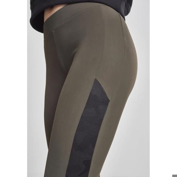 Damleggings - Urban Classic - Jacquard Camo RANDIG - Hög midja - Skinny - Meshficka
