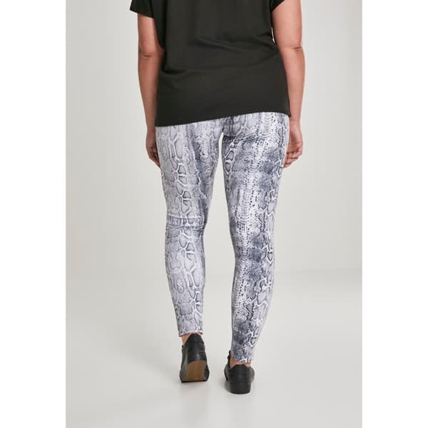 Tights för kvinnor stora storlekar - Urban Classics - Mönster - Leopard - Elastisk midja - Bekväm