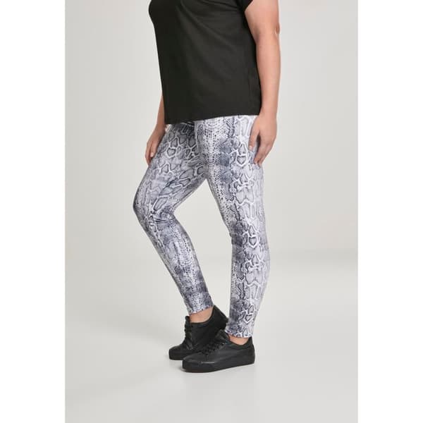 Tights för kvinnor stora storlekar - Urban Classics - Mönster - Leopard - Elastisk midja - Bekväm