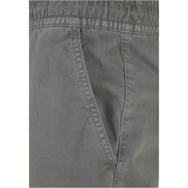 Cargo byxor - Urban Classics - Mörk grå - 100% bomull - Elastisk midja - Cargo fickor