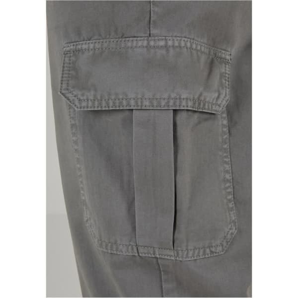 Cargo byxor - Urban Classics - Mörk grå - 100% bomull - Elastisk midja - Cargo fickor