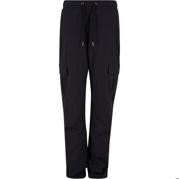 Dam cargo byxor - Urban Classics - Svart - 100% polyester - Elastisk midja - Cargo fickor