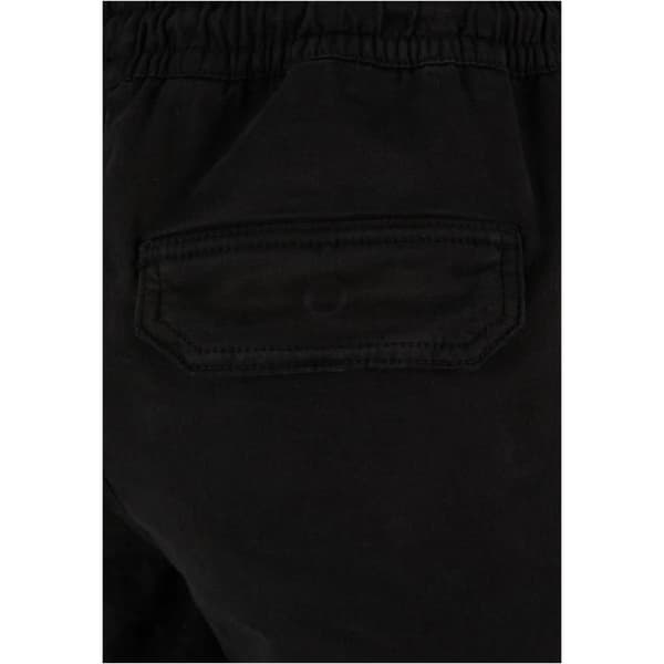 Cargo byxor dam - Urban Classics - Twill - Hög midja - Svart - Bekväm och trendig