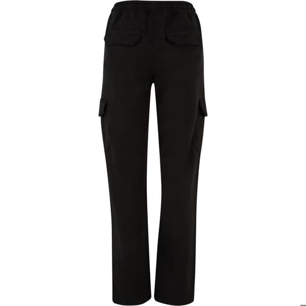 Cargo byxor dam - Urban Classics - Twill - Hög midja - Svart - Bekväm och trendig