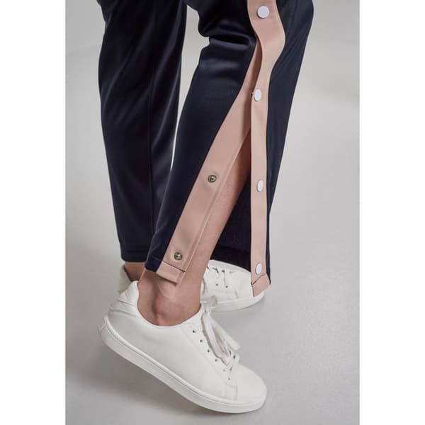 Dambyxor - Urban Classic - Knäppning fram - Mörkblå/Rosa/Vit - Standardstorlek - Bekväm