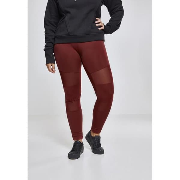 Legging damstorlekar - Urban Classic - Mesh - Elastisk - Röd färg - LOOSE passform