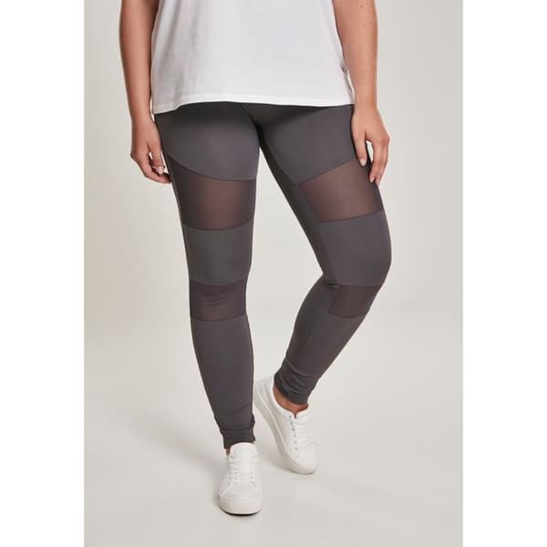 Legging damstorlekar - Urban Classic - Mesh - Elastisk - Röd färg - LOOSE passform