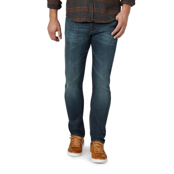 LEE MVP Aristocrat Jeans - Högmidjade slim-fit raka jeans i blå stretchbomull för vuxna
