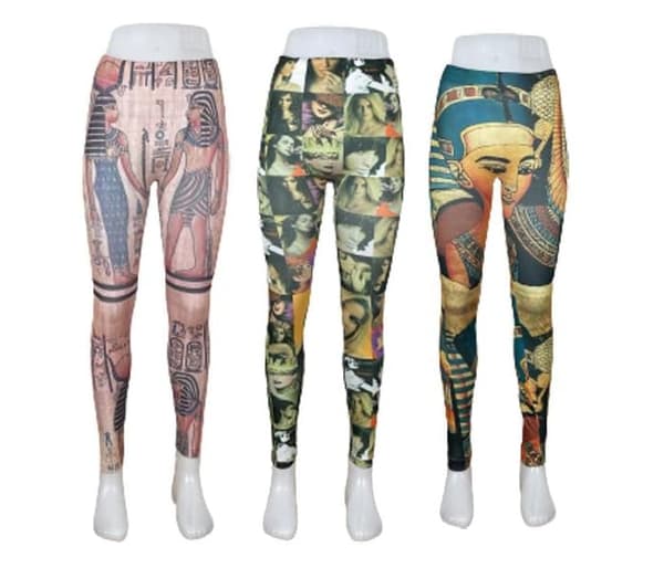 Sömlösa Mönstrade Leggings 3-pack