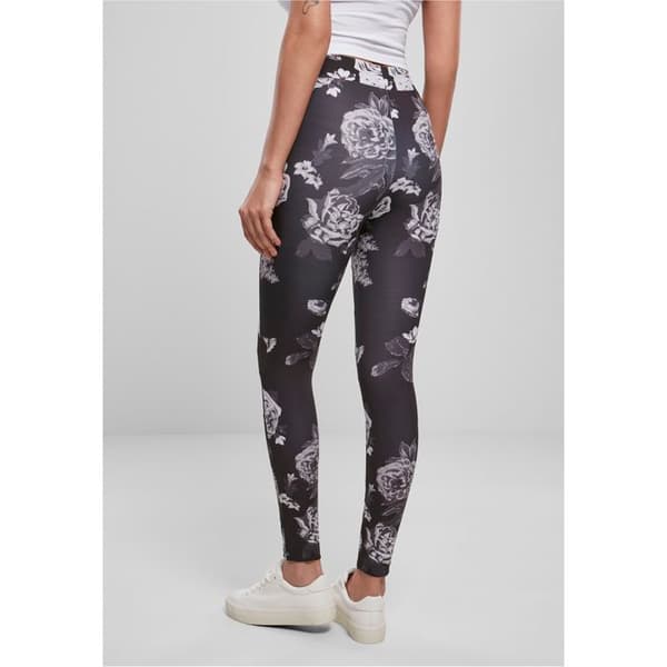 Legging dam - Urban Classics - Svart - Hög midja - Mesh-inlägg - Stretchkomfort