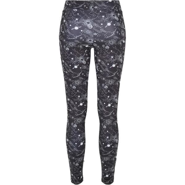 Leggings dam - Urban Classics - Tech Mesh AOP - Mönstrad design - Meshinsatser - Stretchkomfort