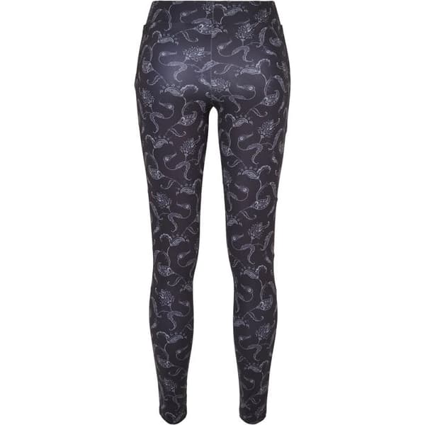 Legging - Urban Classics - Tech Mesh AOP - Mönstertryck - Meshinsatser - Stretchkomfort