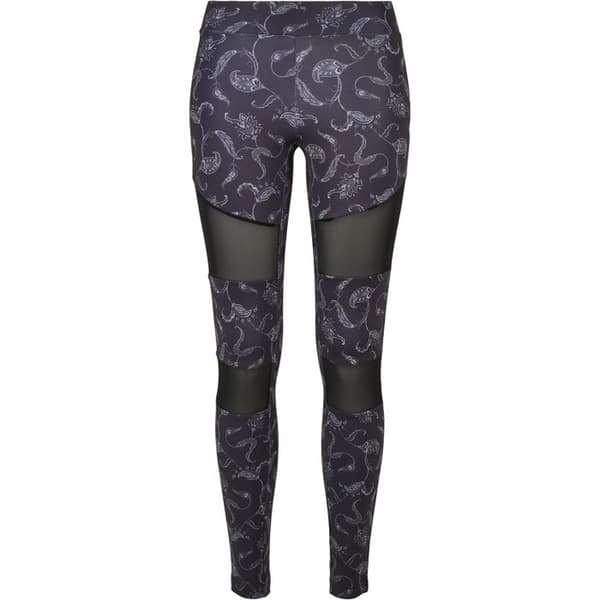 Legging - Urban Classics - Tech Mesh AOP - Mönstertryck - Meshinsatser - Stretchkomfort