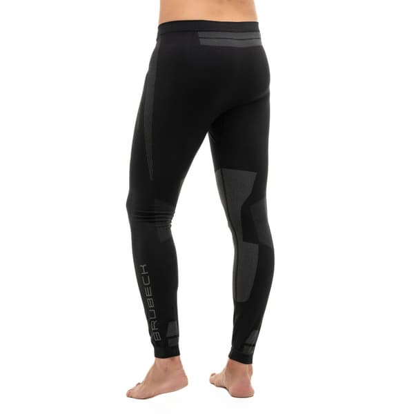 Herrbyxor Brubeck DRY Termoaktiva Leggings Svart-grafit, Grafit-blå, Mörkblå-röd