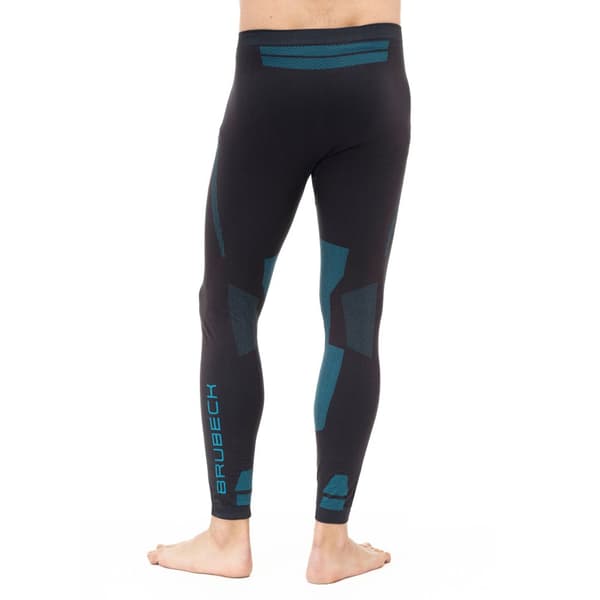 Herrbyxor Brubeck DRY Termoaktiva Leggings Svart-grafit, Grafit-blå, Mörkblå-röd