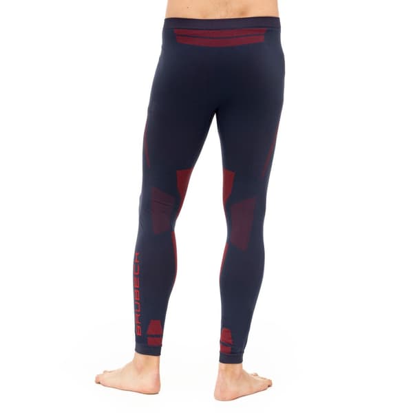 Herrbyxor Brubeck DRY Termoaktiva Leggings Svart-grafit, Grafit-blå, Mörkblå-röd