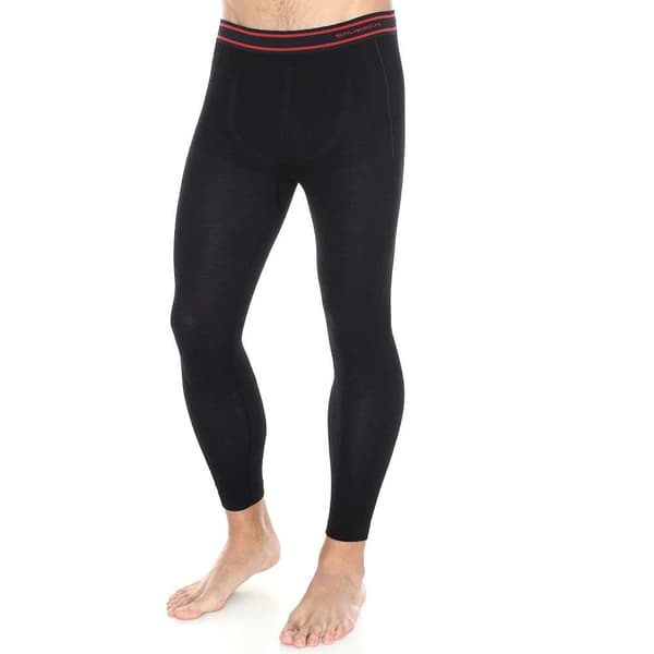 Herrbyxor Brubeck ACTIVE WOOL Leggings termoaktiv MERINOULL SVART L