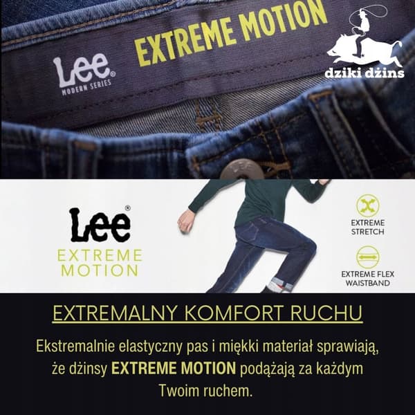Lee STRAIGHT FIT Extreme Motion MUKAVAT SUORAFARKUT W32 L30