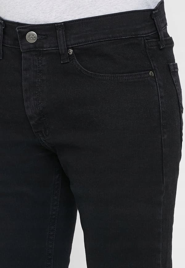 Lee LEGENDARY SLIM Overdye Black BLACK FITTED STRAIGHT LAHJA W32 L30