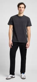 Pikkukuva 5 / 8: Lee WEST Black Rinse DENIM LOOSE BLACK STRAIGHT JEANS W36 L32