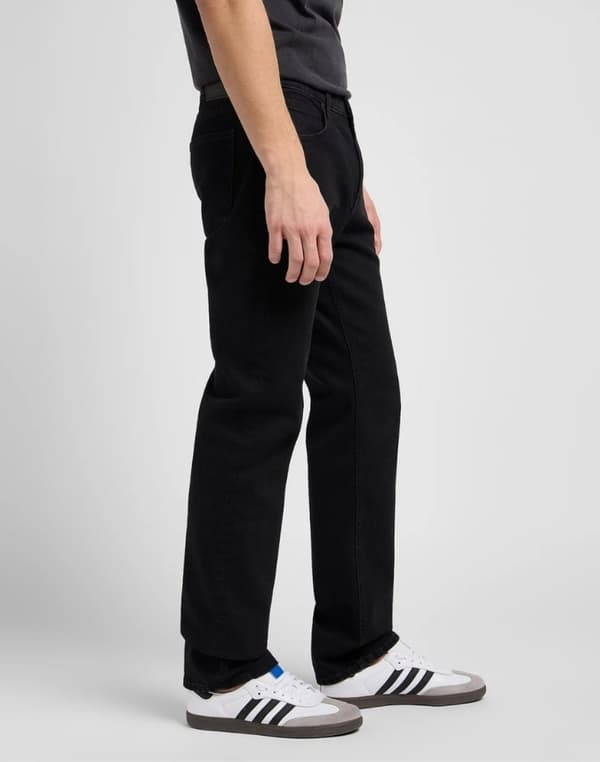 Lee WEST Black Rinse DENIM LOOSE BLACK STRAIGHT JEANS W32 L34