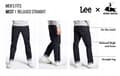 Miniatyrbild 8 av 8: Lee WEST Black Rinse Denim Lösa Svarta Raka Jeans W31 L30