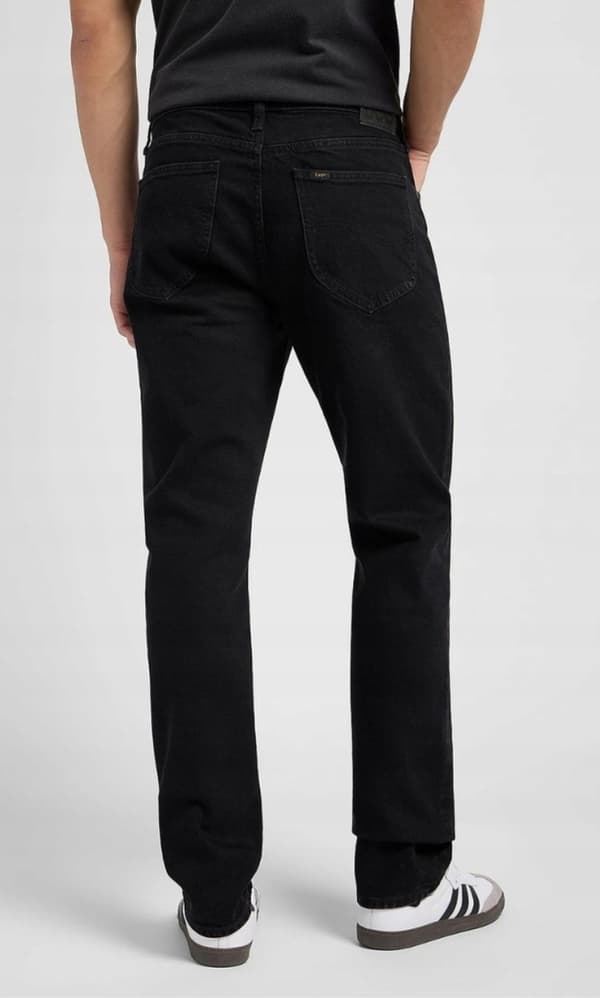 Lee WEST Black Rinse DENIM LOOSE BLACK STRAIGHT JEANS W30 L30