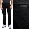 Pikkukuva 1 / 8: Lee WEST Black Rinse DENIM LOOSE BLACK STRAIGHT JEANS W30 L30