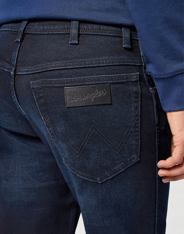 Wrangler TEXAS SLIM -farkut, tummansiniset ja mustat, laivastonsiniset, W34-L30