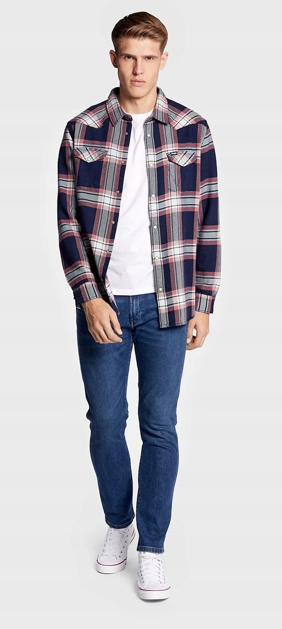 Wrangler LARSTON Country Boy Avsmalnande jeans mörk denim W30 L32