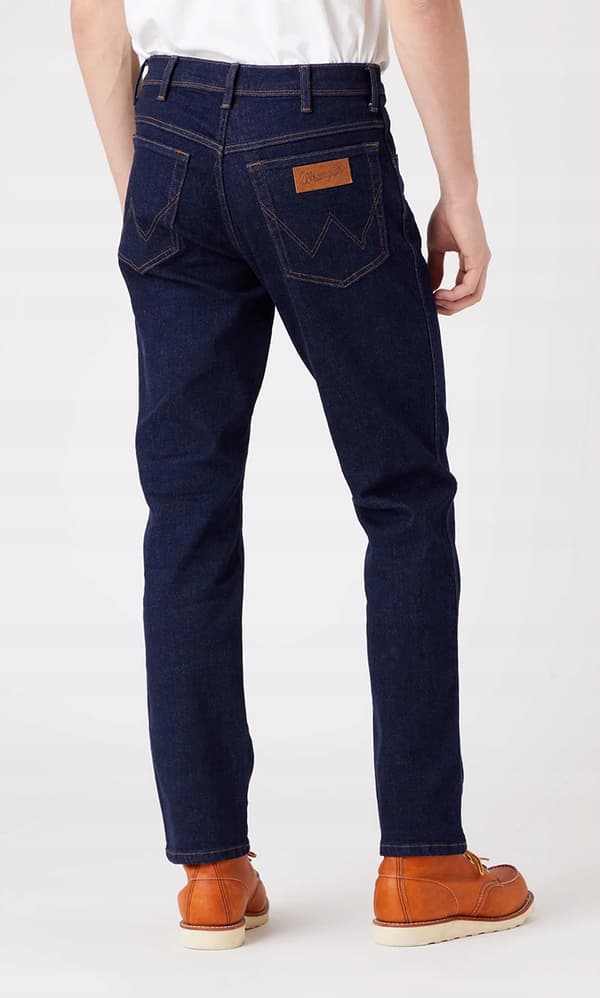 Wrangler Texas Slim Day Drifter denim marineblå jeans W42 L34