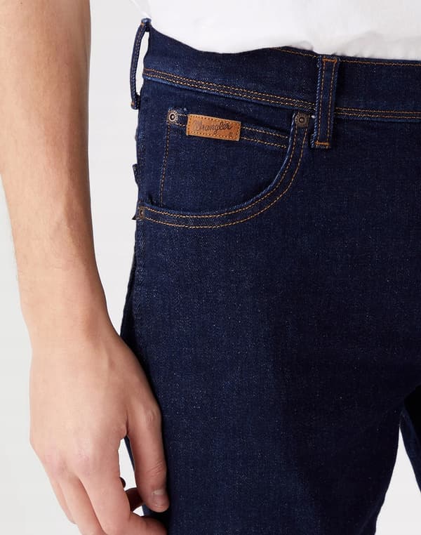 Wrangler Texas Slim Day Drifter denim marineblå jeans W42 L34