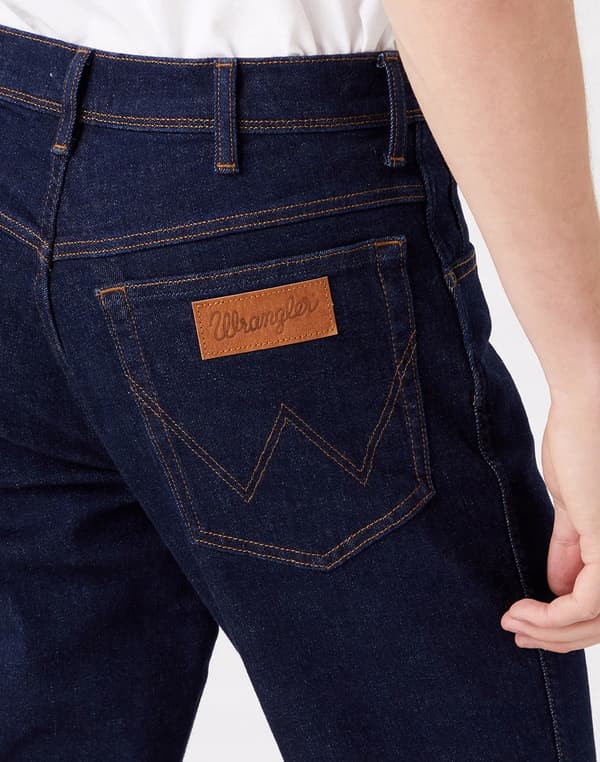 Wrangler Texas Slim Day Drifter denim marineblå jeans W42 L34