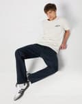 Miniatyrbild 7 av 8: Wrangler FRONTIER New Cloudy Skies LOOSE RAKTA JEANS W32 L32