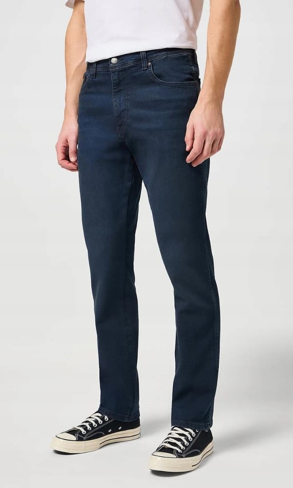 Wrangler Texas Slim Bruised River Jeans Marinblå Denim W46 L34